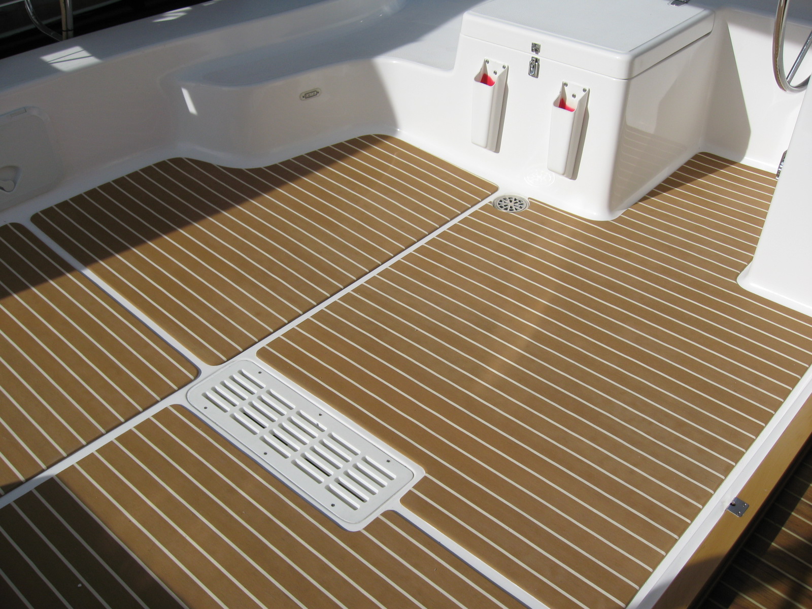 38ft Cat Boat Decking Remodel - Synthetic Teak by Builders Express USA