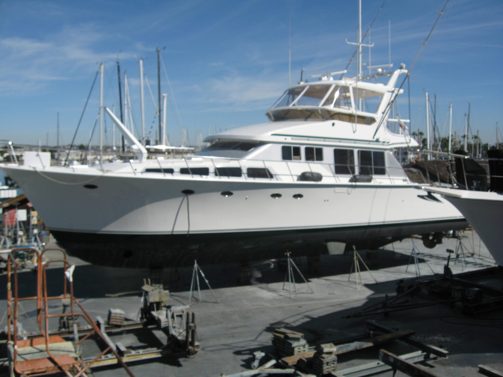Mikelson 64ft Boat Detail and Bottom Repaint